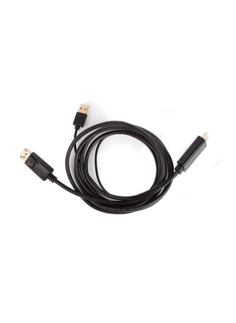 Monoprice Monoprice HDMI to DisplayPort 1.2a Cable - 4K@60Hz, 21.6Gbps, Directional, to Use with Blu-ray Disc Players, Video Game Consoles, Apple TV, Laptops, Computer, and More, 6 Feet, Black  - Image 4