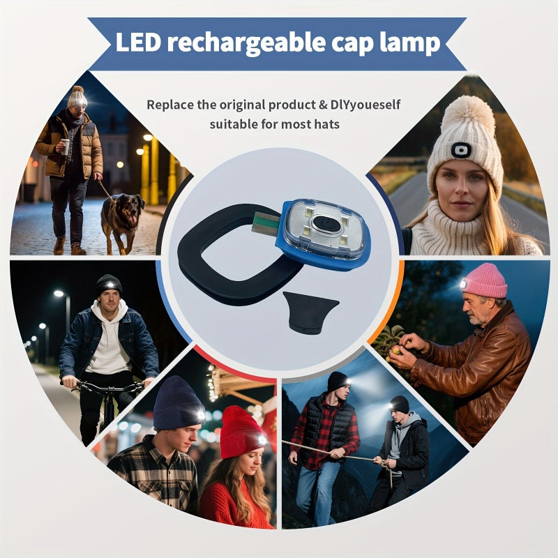 3 LED Lights USB Rechargeable Headlamp Ultra Bright 3 Modes for Camping Hiking - Image 5