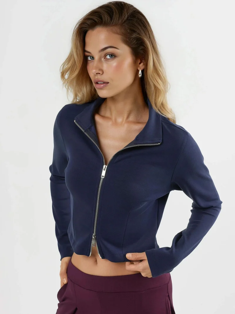 بوسيم جاكيت بوزم محبوك بسحاب