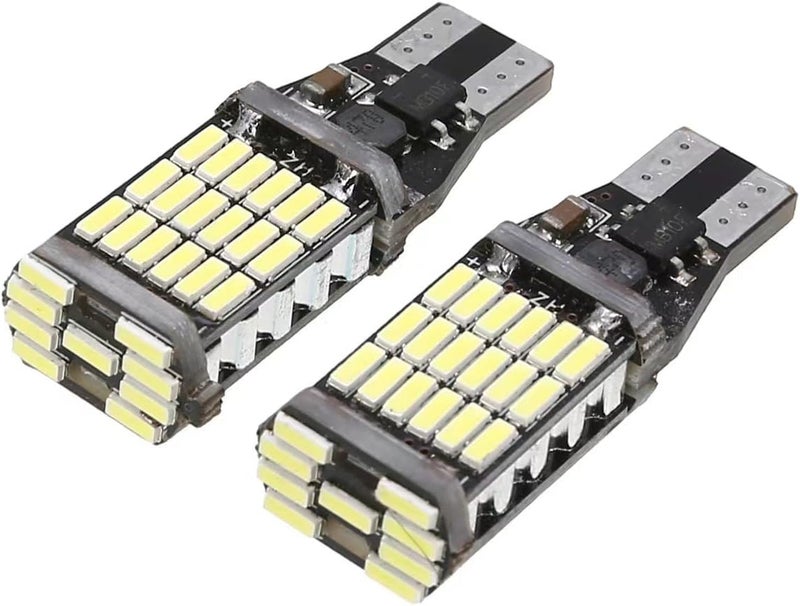 مصابيح كانونفيش 2 قطعة فائقة السطوع 912 921 LED للإضاءة الخلفية العكسية، 6000K أبيض زينون CAN-BUS 4014 30-SMD T10 T15 906 W16W 921K 922، إضاءة خلفية 360° - Image 1