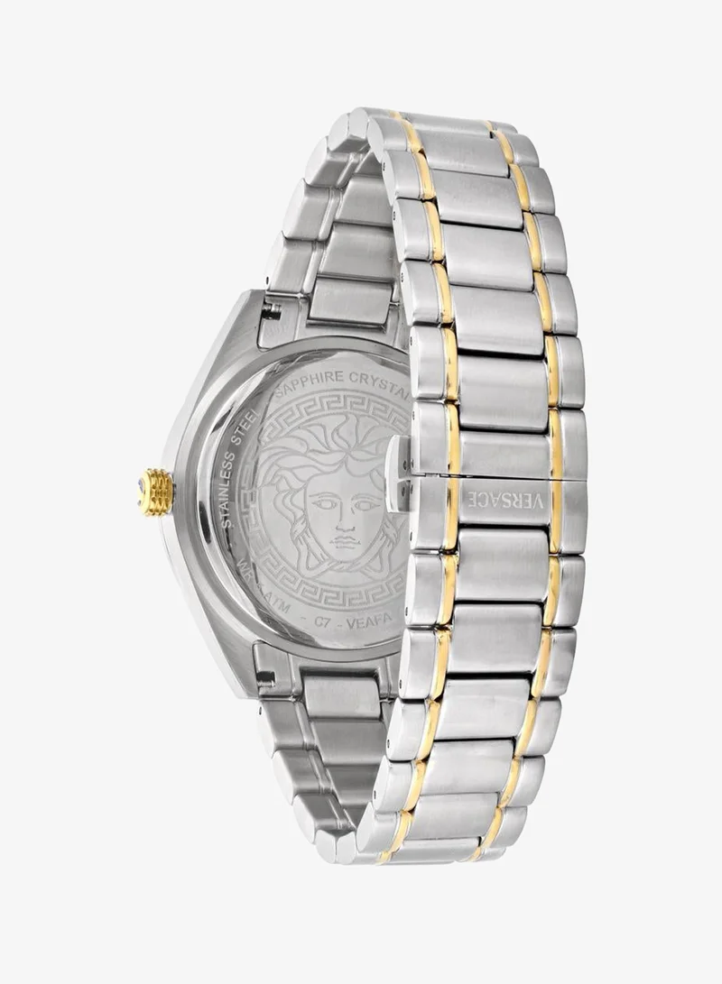 Versace  V-Code GMT Quartz Green Dial Watch for Men | Best Price UAE