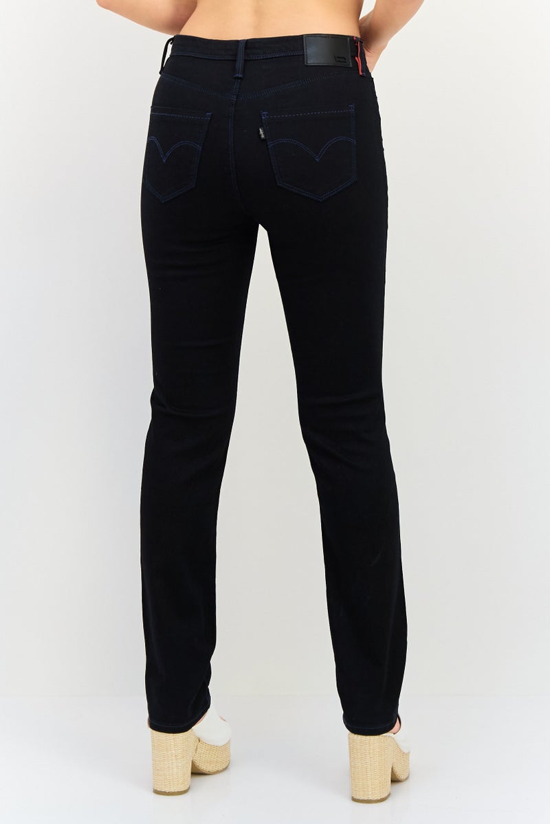 Levi's Women Slim Fit Solid Stretchable Jeans, Black - Image 3