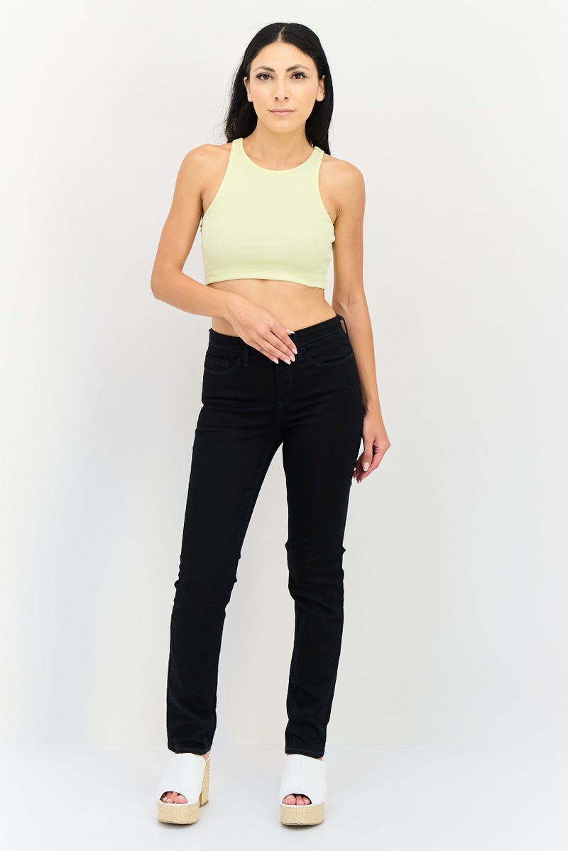 Levi's Women Slim Fit Solid Stretchable Jeans, Black - Image 4