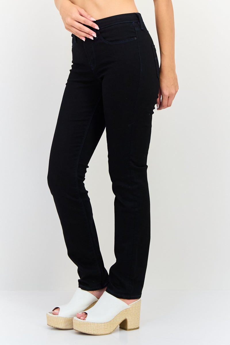 Levi's Women Slim Fit Solid Stretchable Jeans, Black - Image 1