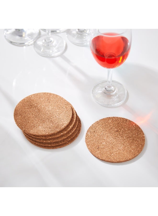 Home Box 6-Piece Vega Cork Round Coaster Set - Image 1