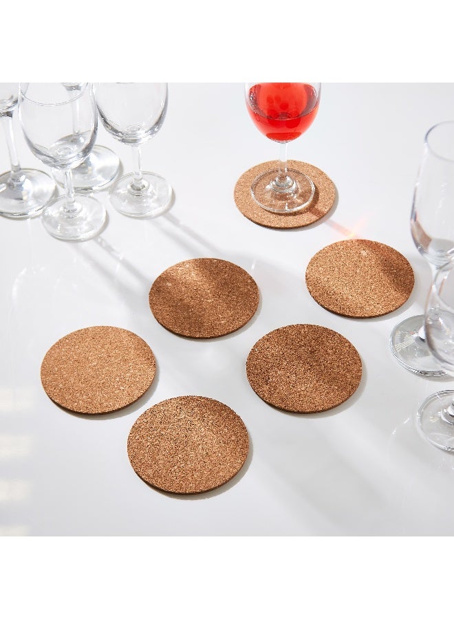Home Box 6-Piece Vega Cork Round Coaster Set - Image 3