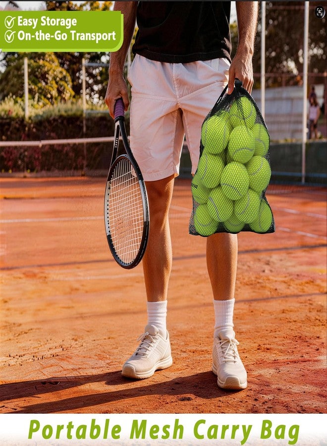 ZHUOKECE Tennis Balls, 18 Pack Training Tennis Balls Practice Balls with Mesh Bag for Easy Transport, Pet Dog Playing Balls, fit for Beginner Training Ball (Green) - Image 4