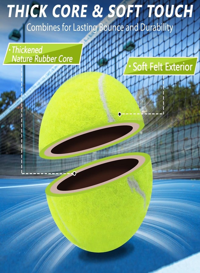 ZHUOKECE Tennis Balls, 18 Pack Training Tennis Balls Practice Balls with Mesh Bag for Easy Transport, Pet Dog Playing Balls, fit for Beginner Training Ball (Green) - Image 3