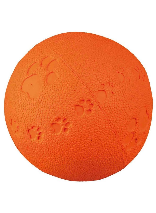 تريكسي لعبة الكرة المطاطية للكلاب، مصنوعة من المطاط الطبيعي، لعبة الكرة القابلة للطفو، تشجع على سلوك المضغ الإيجابي وتحافظ على نظافة الأسنان، لعبة تصدر صوت صرير - 7 سم (ألوان متعددة، احصل على أي لون واحد)