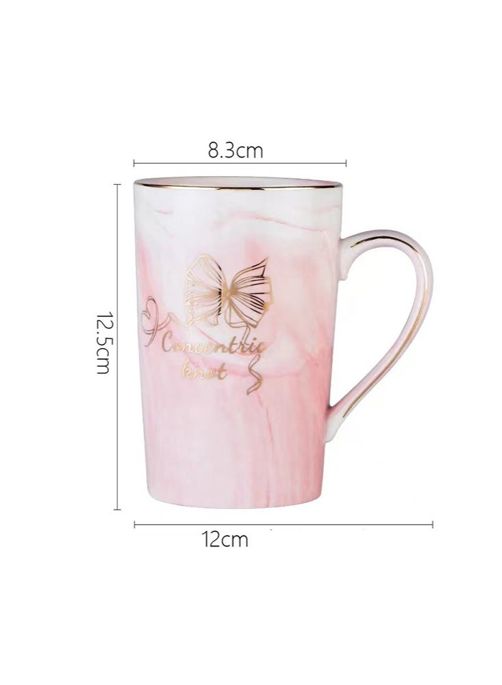 علبة هدايا للنساء طقم كوب ومنشفة بشكل دب عملي بتصميم أنيق - وردي - Image 2