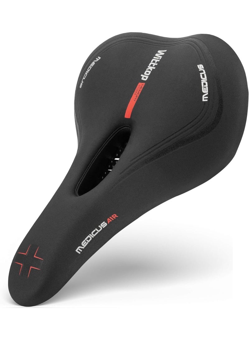 Wittkop Bike Seat, Waterproof Bicycle Saddle for Comfort, Mountain & Road Biking, Wide Bike Seats for Men & Women, BMX, MTB, Bike Seat Comfort, Waterproof Bike Saddle with Innovative 5-Zone-Concept - Image 3