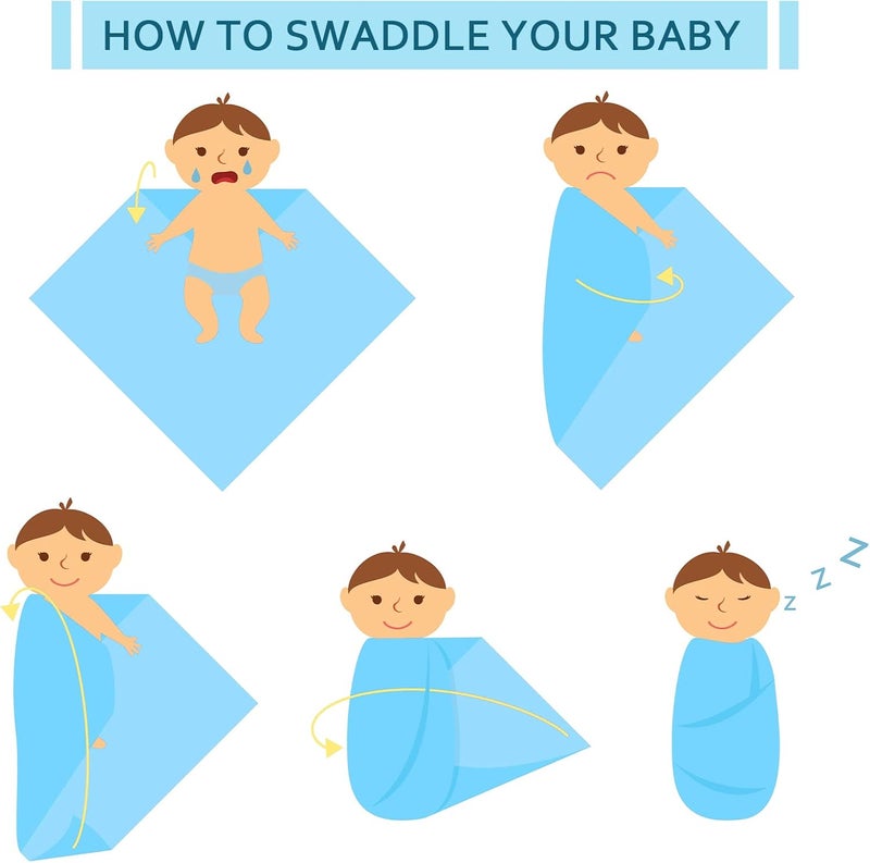 Remerry 8 Pcs Receiving Blanket 30 x 40 Inch Hospital Blankets 100 Cotton Flannel Soft Warm Swaddle Coverings for Unisex Girl Boy Baby Newborn Swaddle Newborn Wrap Flannel Receiving Coverings - Image 4