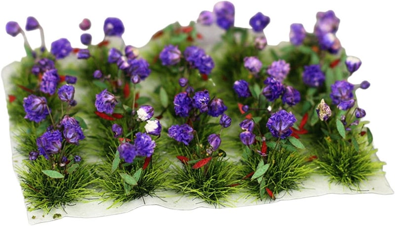 كلاراكو مجموعة زهور مصغرة يمكنك صنعها بنفسك، نموذج سكة حديد، حديقة خيالية، منظر طبيعي مصغر، مواد بناء عشبية، ديكور، ديوراما، زهرة التوليب - Image 1