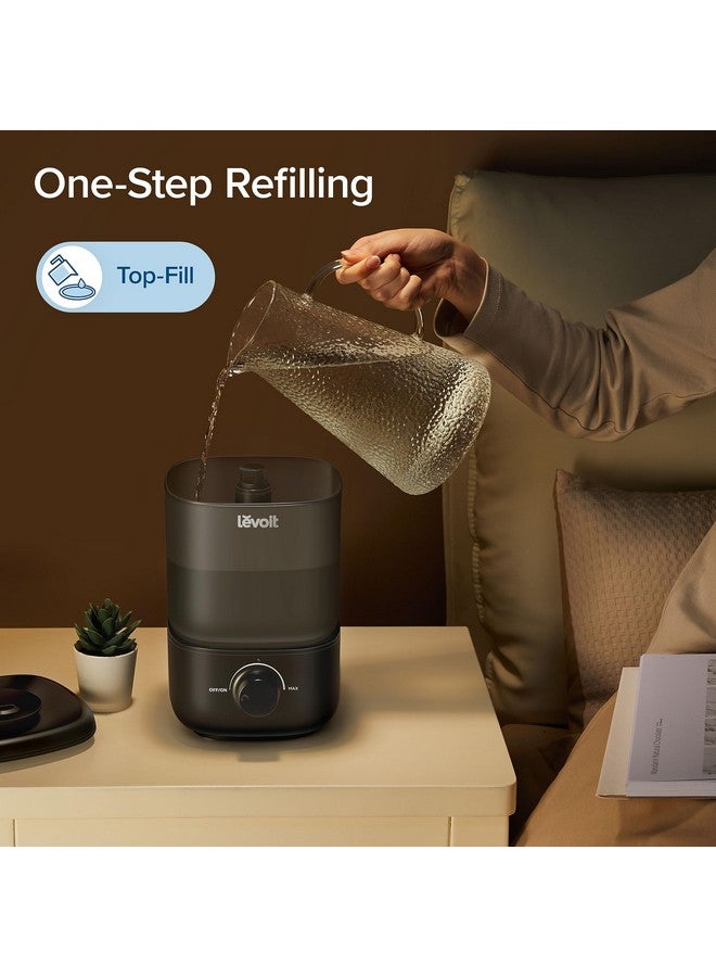 LEVOIT LEVOIT Classic 160 Top-Fill Ultrasonic Cool Mist Humidifier, Super Easy to Fill and Clean, Quiet Operation for Bedroom Home Baby & Plants, Auto Shut-off for Safety, 360° Rotating Nozzle, 2.5L, Black - Image 2
