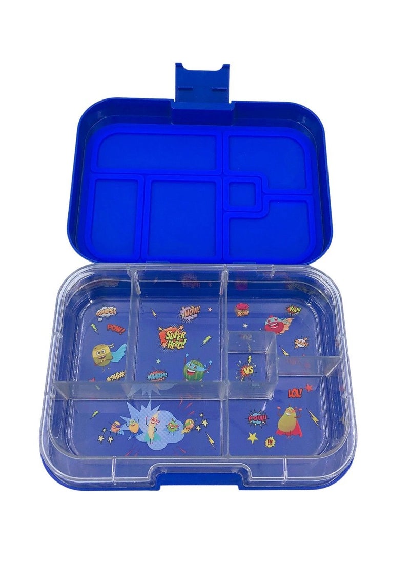 TINY WHEEL Tiny Wheel baby Lunch Box Blue 6 Compartments  - Image 5