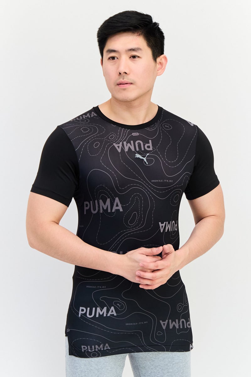 PUMA تي شيرت تدريب قصير الأكمام للرجال، متعدد الألوان - Image 1