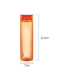 Cello Cello Deluxe H2O Unbreakable Plastic Water Bottle Set, Set of 3, 1 Litre Orange  - Image 3