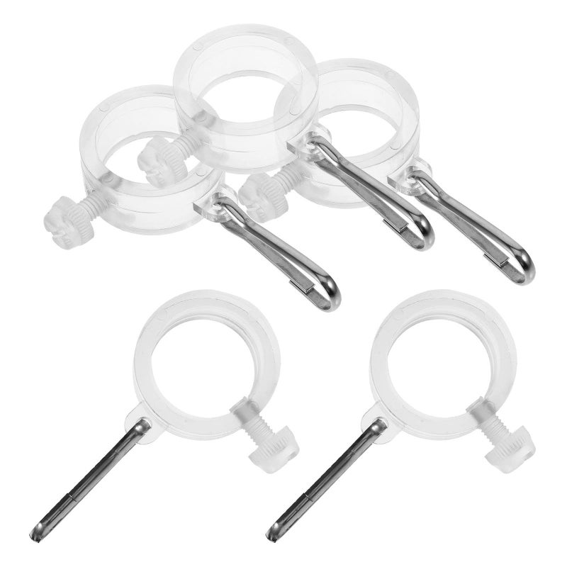 PC Flag Clips 5pcs Wall Insert Design Sturdy Outdoor Flagpole Accessories for Lawn Garden - Image 2
