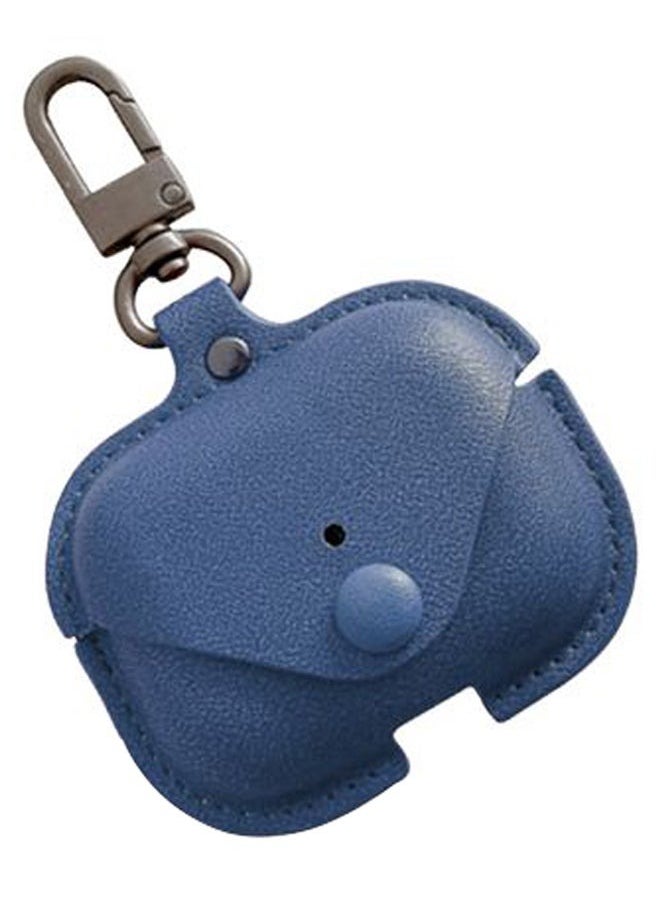 INEIX Leather Protective Case Cover For Apple AirPods Pro -Drak Blue  - Image 3