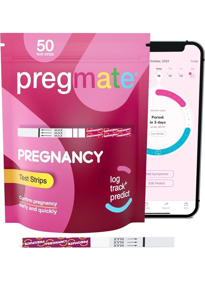 Pregmate 50 Pregnancy Test Strips (50 Count) - pzsku/ZFF2C2A28361957B41811Z/45/_/1740377473/8bc36ed0-19f9-4785-8ac3-822350035a76