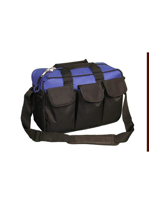pahal nylon Tool Bag for Electrician Technician Mechanic Service Engineer and Office use Water Proof Heavy Duty 13 inch 12 Pockets blue
