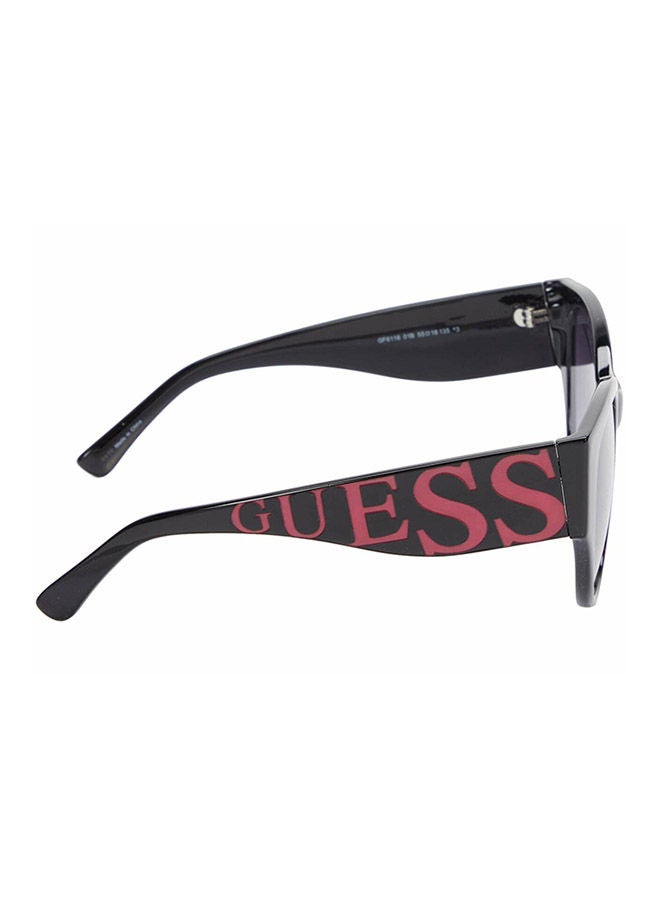 GUESS Women Cat Eye Sunglasses with Smoked Lenses - GF6118 01B 55mm - Image 3
