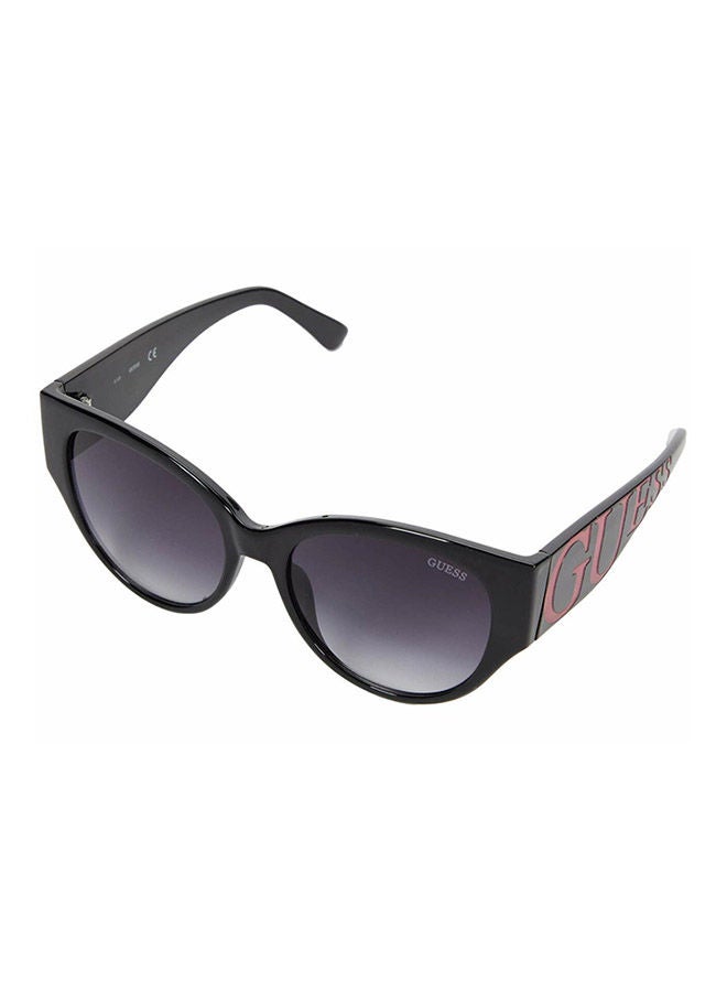 GUESS Women Cat Eye Sunglasses with Smoked Lenses - GF6118 01B 55mm - Image 1