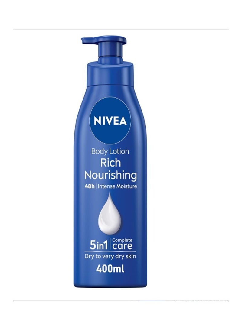 Nivea Nourishing Body Lotion, Almond Oil, Extra Dry Skin 400ml 1+1 - Image 2