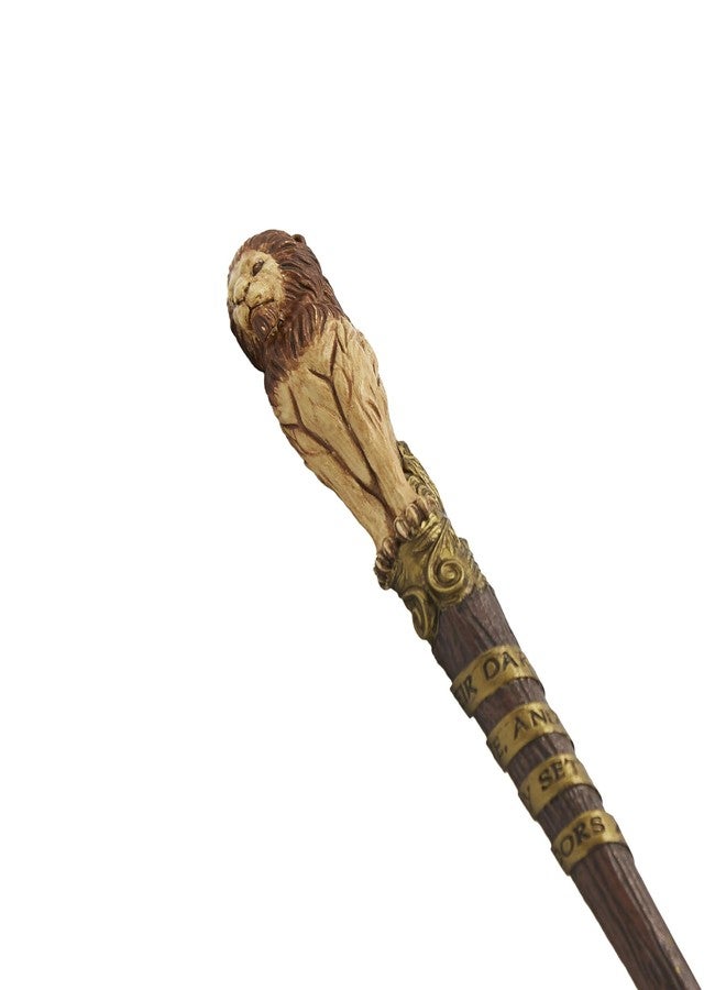 Harry Potter Gryffindor Mascot & Traits Wand - Second Edition Collectible with Lion Topper & House Inscription - 14" Replica with Premium Display Box - Ideal for Fans & Collectors - Not a Toy - Image 3