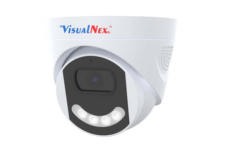 VisualNex 5 MP IP ColorVu Indoor Dome Network Camera Color Night Vision Motion Detection Weatherproof IP67 Compatible with NVR Inbuilt Audio