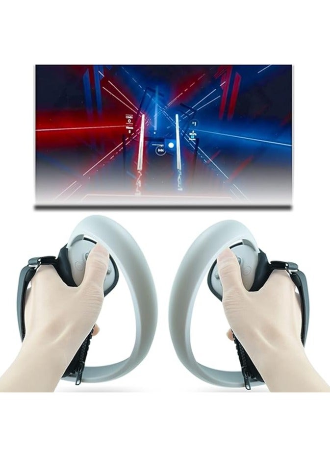 General Controller Handle Cover Silicone Handle Controller Cover Skin Protector Adjustable Controller Strap Compatible with PICO 4 VR accessories  - Image 4