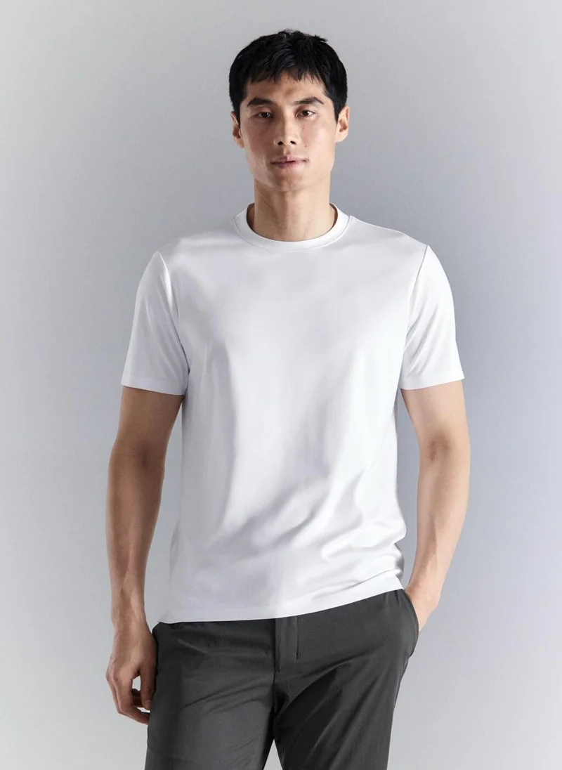 Mango Man Slim fit comfort stretch Coolmax ® T-shirt