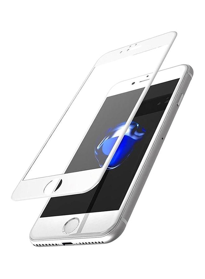 5D Tempered Glass Screen Protector For Apple iPhone 8 White