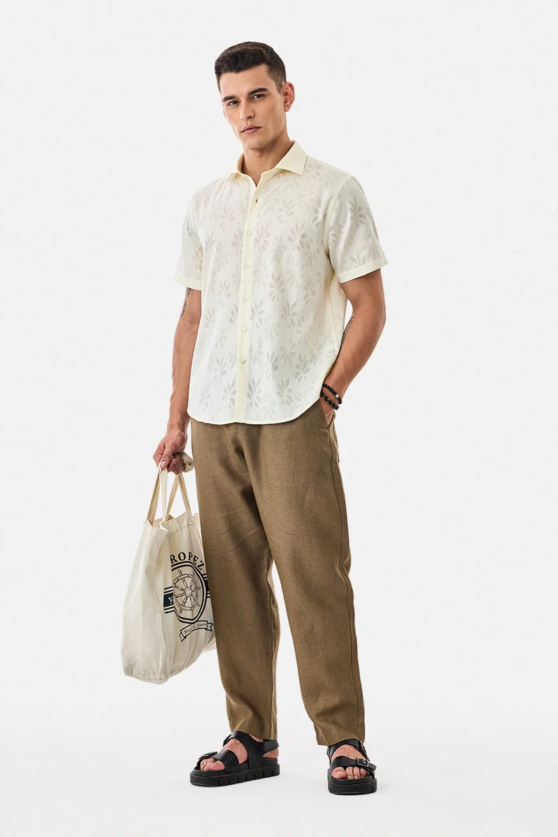 SNITCH Jacquard Regular Fit Shirt