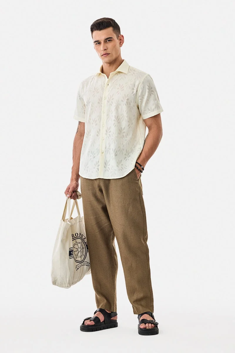SNITCH Jacquard Regular Fit Shirt