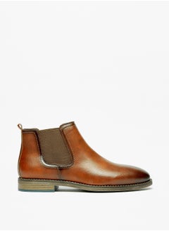 Men Solid Slip-On Chelsea Boots