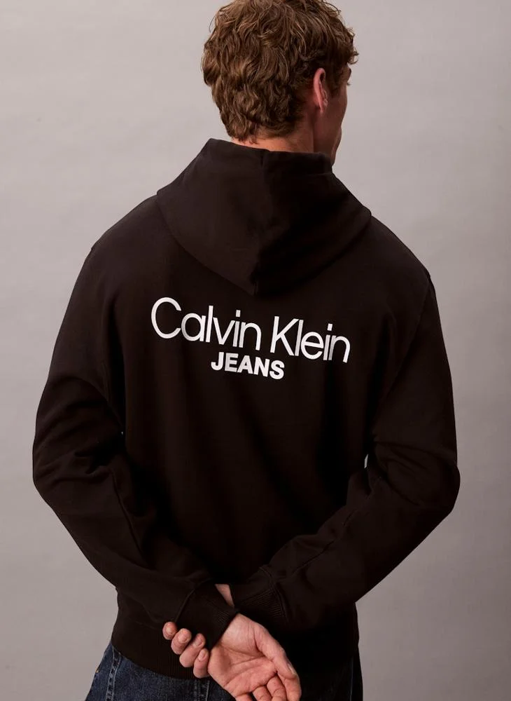 Calvin Klein Jeans Logo Back Print Hoodie