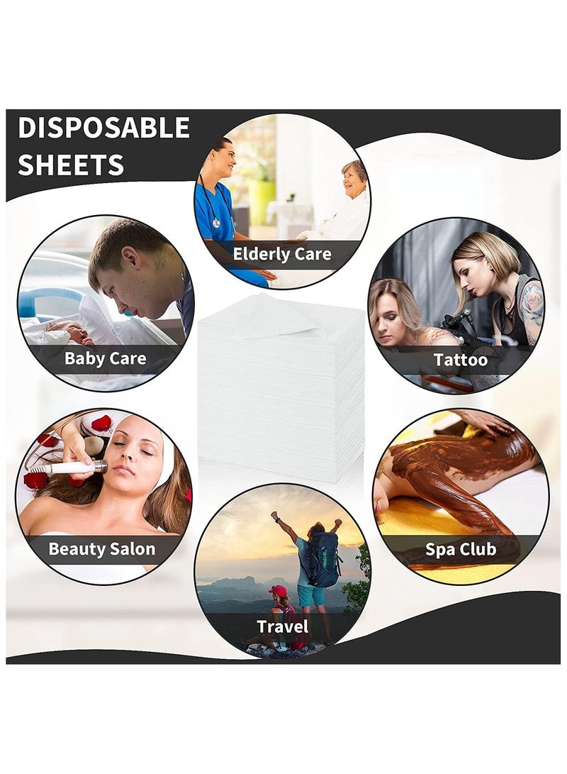 جوكير لفافة سرير وردية غير منسوجة للاستخدام مرة واحدة 80×180 سم، غطاء سرير سبا مقاوم للماء، لفافة ورق طاولة تدليك للتدليك والسبا والوشم وطاولات الفحص، 50 ورقة - Image 3