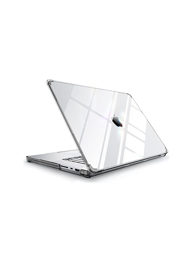 SUPCASE [Unicorn Beetle Clear Series] Case Designed for MacBook Pro 16 Inch (2021 Release) A2485 M1 Pro / M1 Max,Slim Clear Protective Cover for MacBook Pro 16" with Touch ID - Black - Image 1
