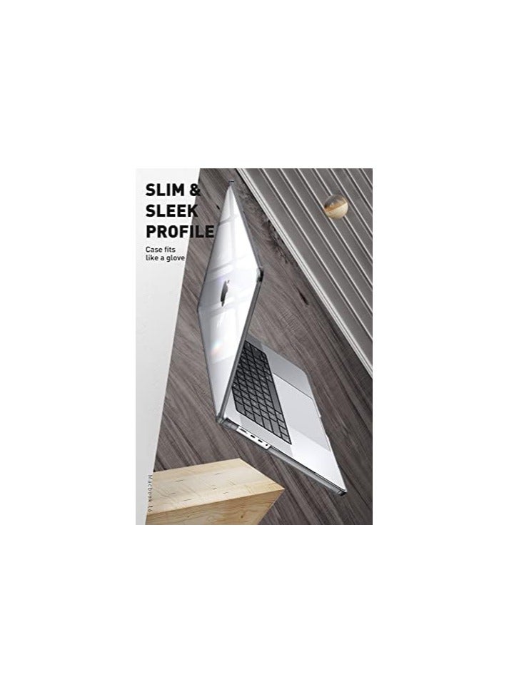 SUPCASE [Unicorn Beetle Clear Series] Case Designed for MacBook Pro 16 Inch (2021 Release) A2485 M1 Pro / M1 Max,Slim Clear Protective Cover for MacBook Pro 16" with Touch ID - Black - Image 3