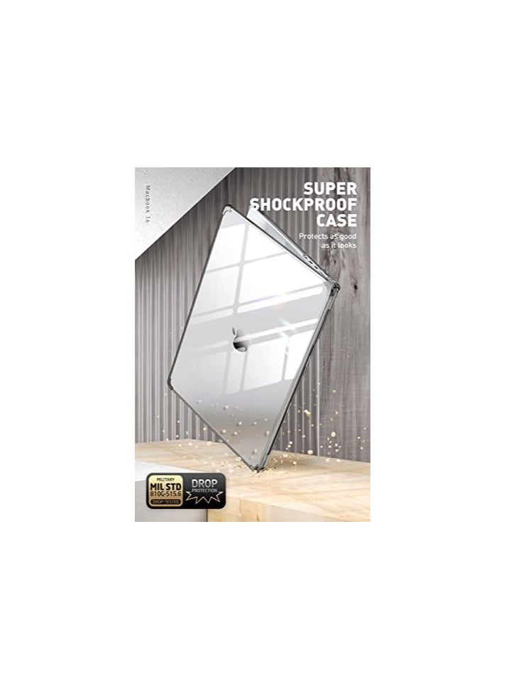 SUPCASE [Unicorn Beetle Clear Series] Case Designed for MacBook Pro 16 Inch (2021 Release) A2485 M1 Pro / M1 Max,Slim Clear Protective Cover for MacBook Pro 16" with Touch ID - Black - Image 4