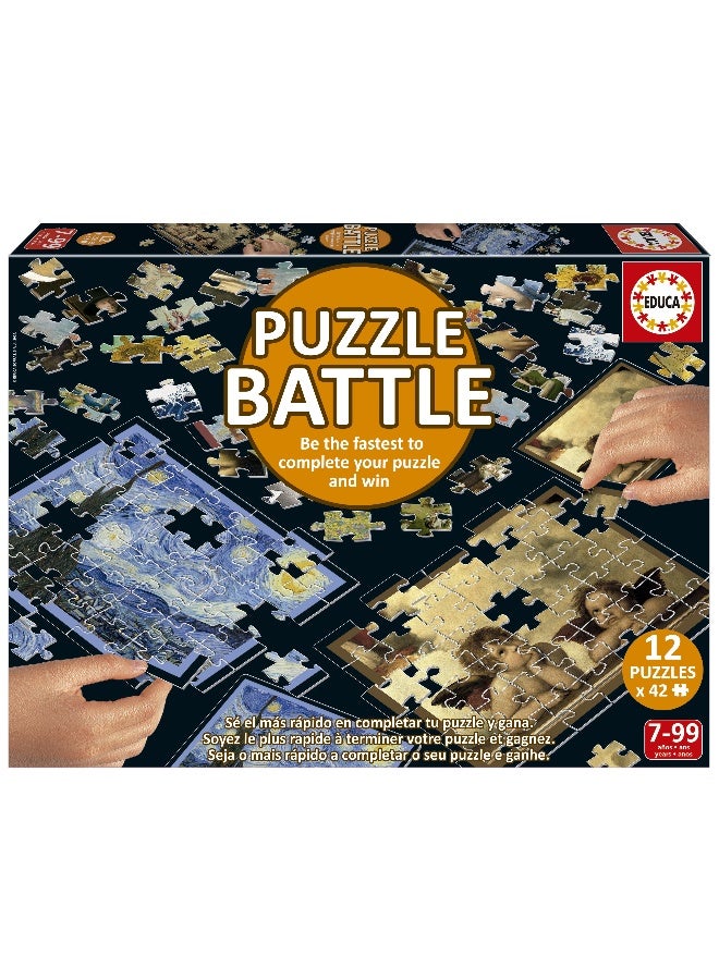EDUCA لعبة بازل فنون القتال 12 × 42 قطعة ، معركة حقيقية من القطع | كن الأول في إكمال بازلتك لتصبح الفائز. للأعمار 7 وما فوق (20122) - Image 1