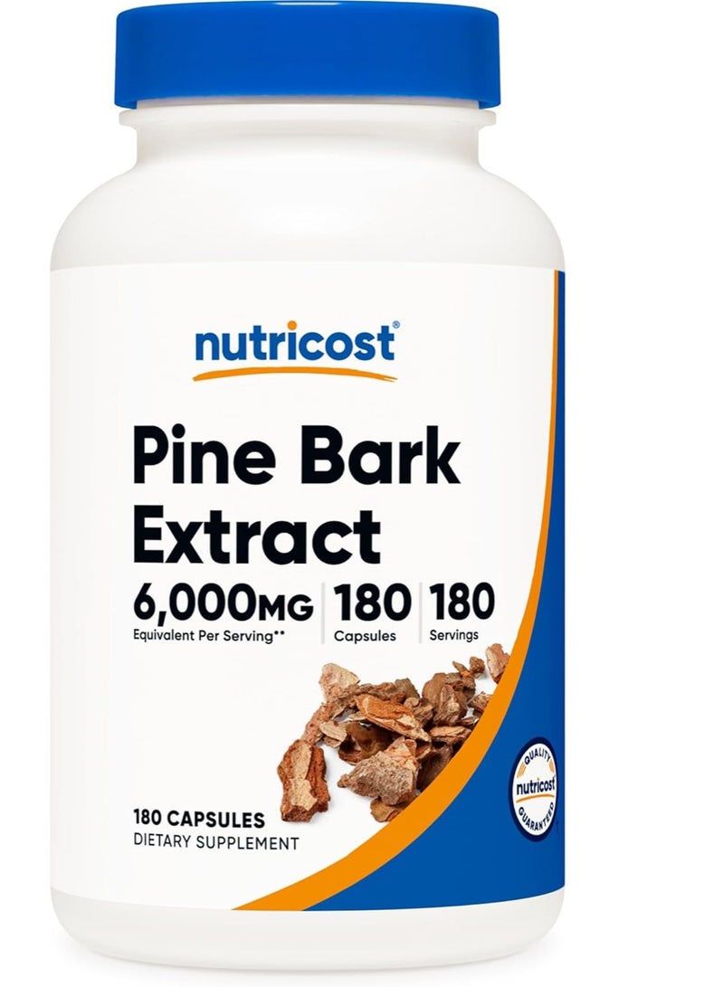 مستخلص لحاء الصنوبر 6000 ملغ 180 كبسولة تكفي لمدة 6 أشهر - Image 1