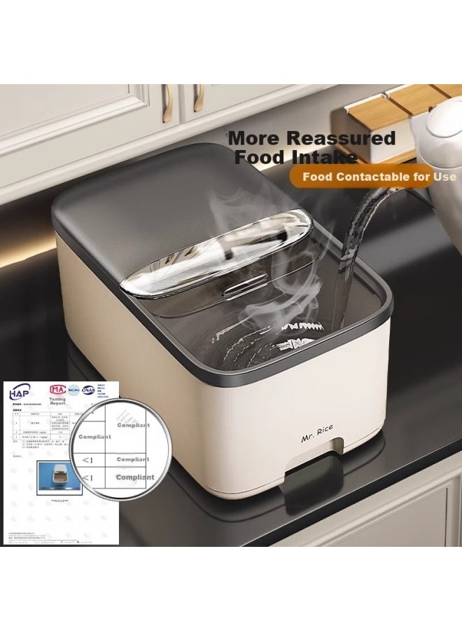 Muya Rice Bucket Household New Sealed Insect-proof And Moisture-proof Rice And Grain Storage Box Rice Barrel Surface Bucket Storage Canister - Image 3