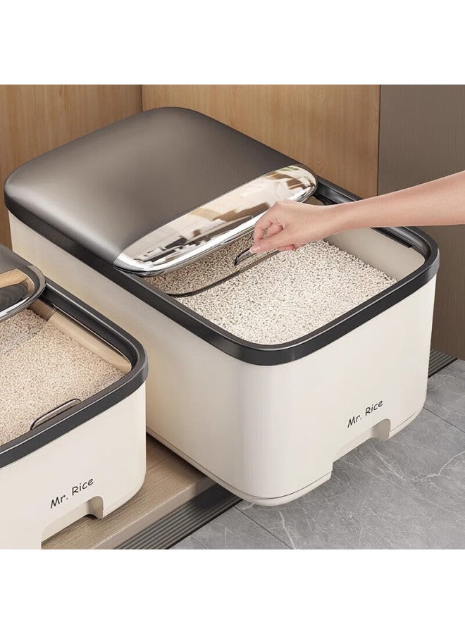 Muya Rice Bucket Household New Sealed Insect-proof And Moisture-proof Rice And Grain Storage Box Rice Barrel Surface Bucket Storage Canister - Image 1