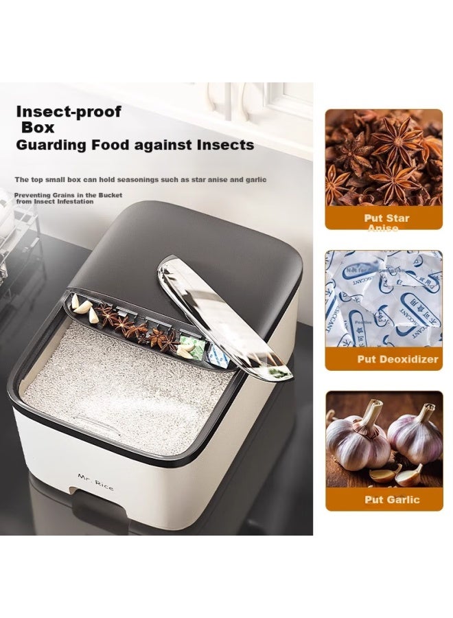 Muya Rice Bucket Household New Sealed Insect-proof And Moisture-proof Rice And Grain Storage Box Rice Barrel Surface Bucket Storage Canister - Image 2