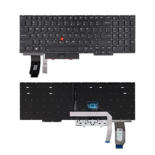 SUNMALL Replacement Keyboard Compatible with Lenovo IBM Thinkpad E15 2019 Gen 1 20RD 20RE, E15 2020 Gen 2, E15 2021 Gen 3 Thinkpad E15 2022 Gen 4, with Pointer and Backlight - Image 1