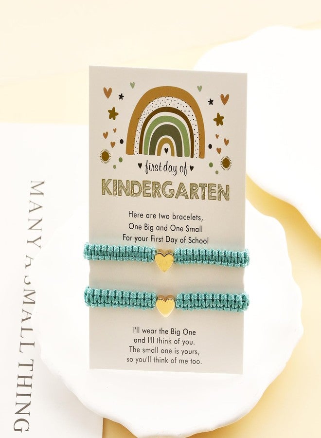 kepvrio First Day of Kindergarten Bracelets,First Day of School Bracelets for Mom and Daughter,Back to School Bracelet Pre-K Matching Heart Wish Adjustable Bracelet (Style-I) - Image 2