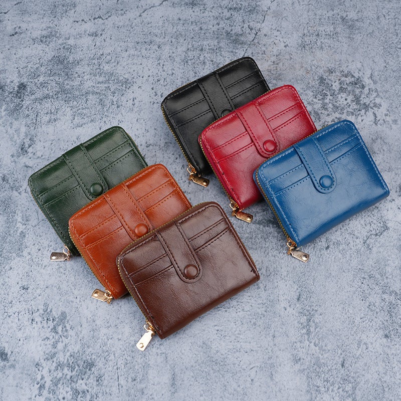 Multifunctional Solid Color PU Leather Wallet, RFID Blocking Design Portable Daily Storage Purse for Cards Cash Coin Business Use - Image 3