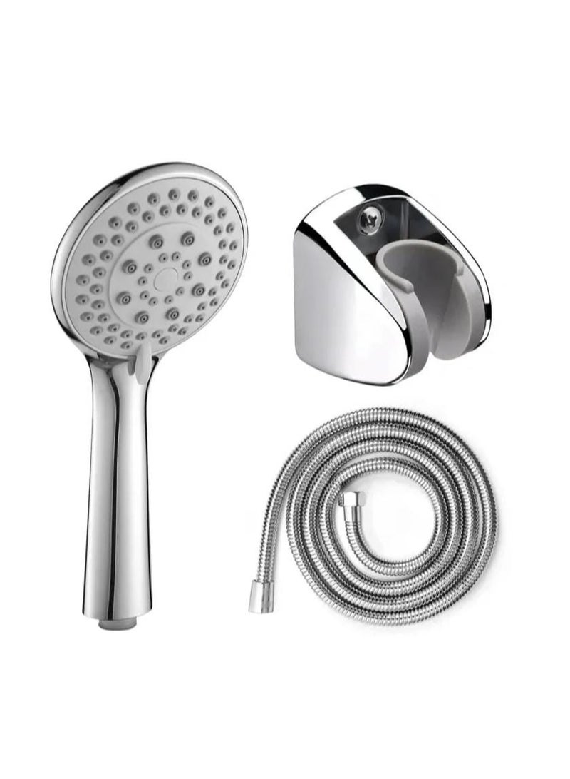 إيوا مجموعة دش محمولة متعددة الاستخدامات مع خرطوم مرن من الفولاذ المقاوم للصدأ بطول 1.5 متر وحامل ABS قابل للتعديل - تدفق مياه عالي الضغط - Image 1